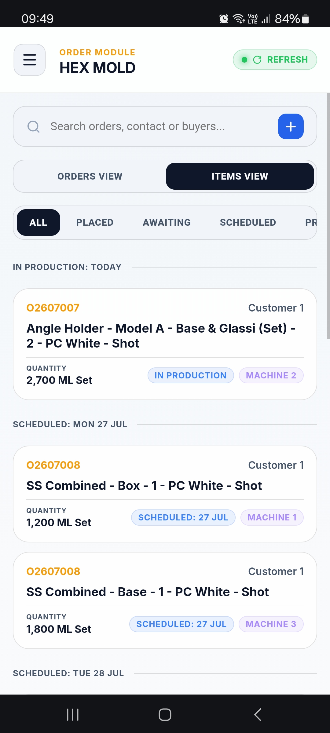 Order Status Still
